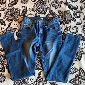 7 for all mankind girls skinny jeans